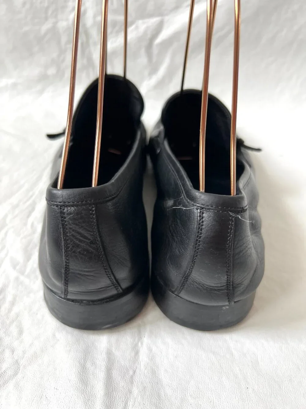 Salvatore Ferragamo loafers mens 10 D dress shoes black leather monk strap
